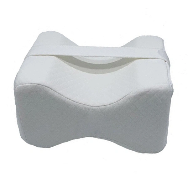 Knee Pillow for Side Sleepers - Contour Knee Wedge Pillow for Between Legs Aligns Spine & Relieves Pressure - Leg Pillow for Back Pain, Hip Pain, Knee Pain